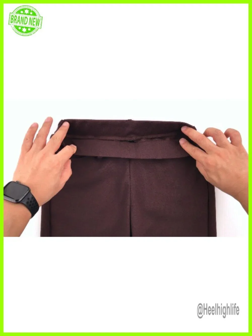 Stretch Capri Pants with Pockets Pull On Elastic Waist